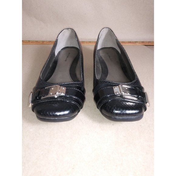 Bandolino Black Textured Flats Size 9.5 - Picture 2 of 7